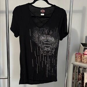 Harley-Davidson Women's Black Graphic Tee